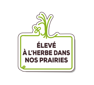 élevé à l'herbe dans nos prairies