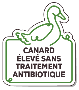 Canard sans traitement antibiotique