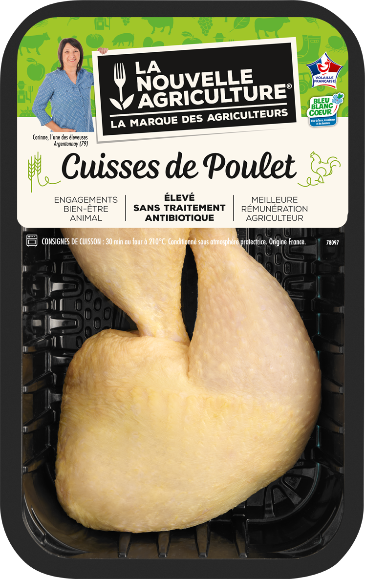 Pack produit de cuisses de poulet Bleu-Blanc-Cœur La Nouvelle Agriculture