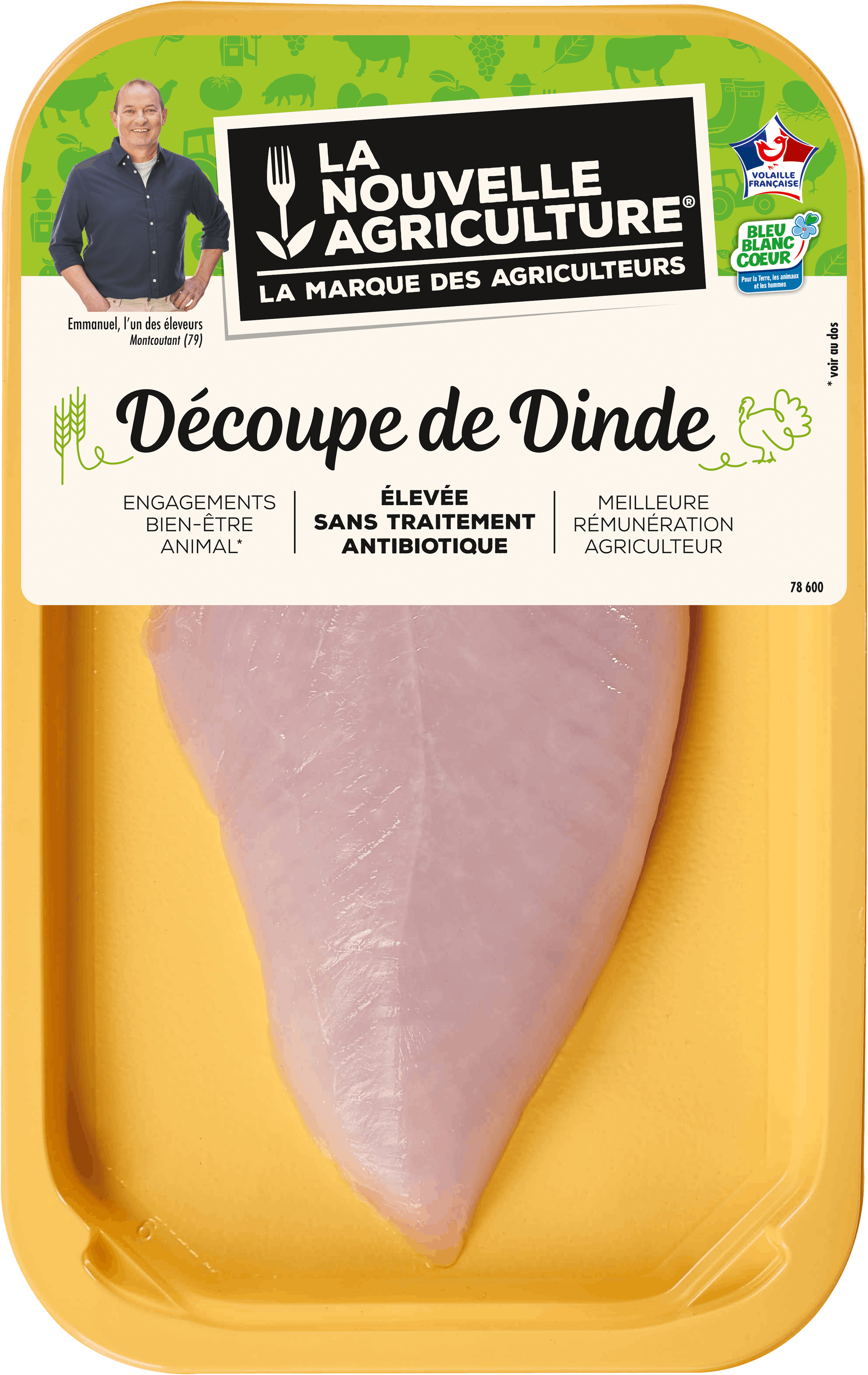 Pack produit de Filet mignon de dinde Bleu-Blanc-Cœur La Nouvelle Agriculture