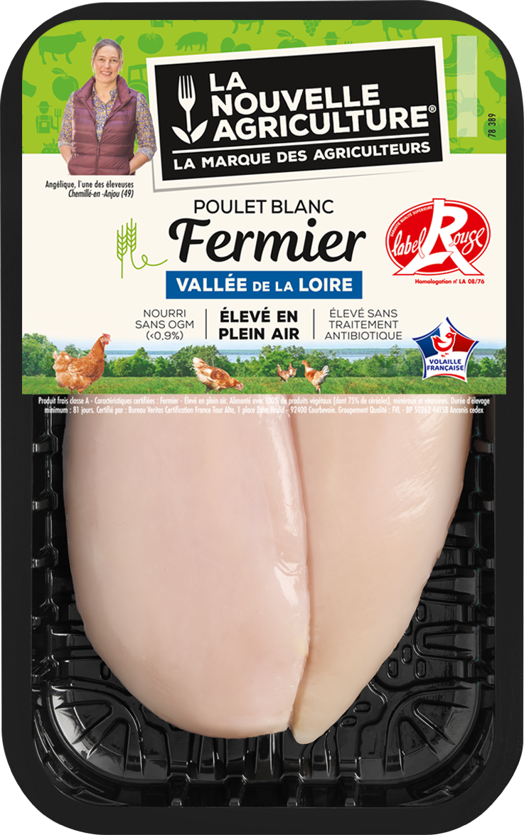 Pack produit de Filets de poulet Fermier Label Rouge La Nouvelle Agriculture