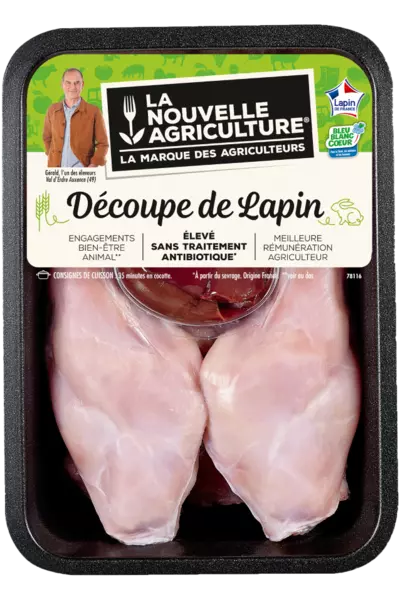 LAPIN ENTIER DÉCOUPÉ / DEMI-LAPIN LA NOUVELLE AGRICULTURE®