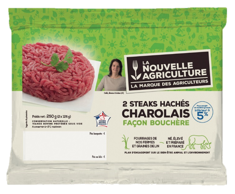 LE STEAK HACHÉ CHAROLAIS 5% LA NOUVELLE AGRICULTURE®
