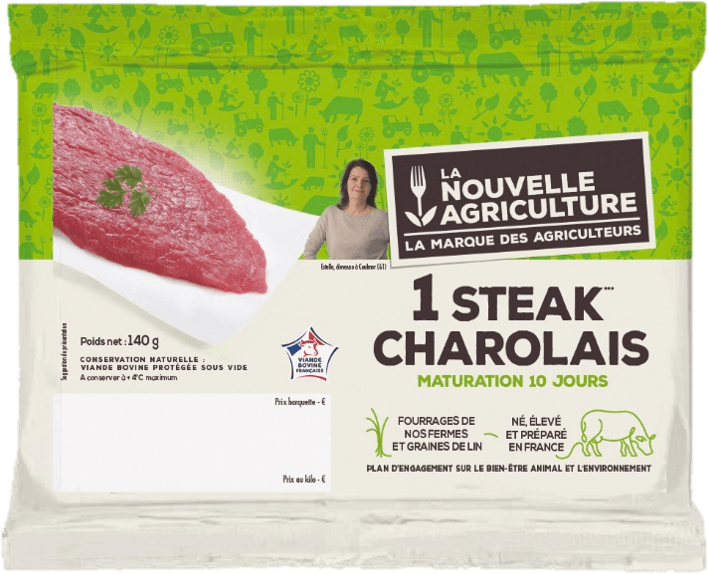 Le steak charolais La Nouvelle Agriculture®