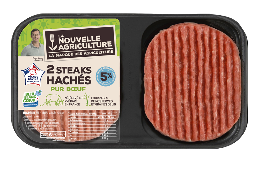 LE STEAK HACHÉ 5% LA NOUVELLE AGRICULTURE®