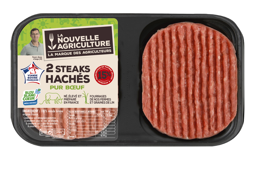 LE STEAK HACHÉ 15% LA NOUVELLE AGRICULTURE®