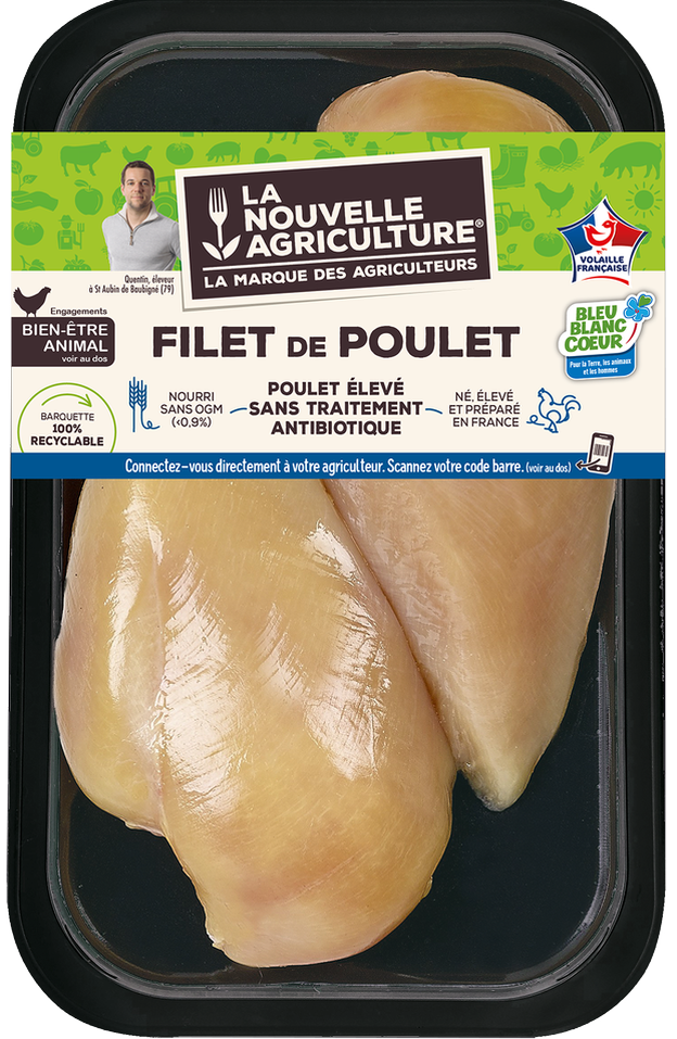 Pack produit de filets de poulet Bleu-Blanc-Coeur
