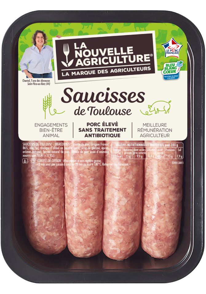 La saucisse de Toulouse La Nouvelle Agriculture®