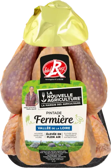 Pack produit Pintade fermière Label Rouge La Nouvelle Agriculture