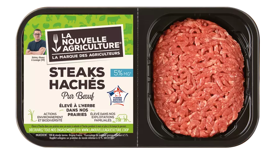 Le steak haché 5% pur bœuf La Nouvelle Agriculture®
