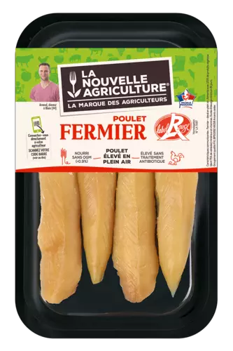 LES AIGUILLETTES DE POULET FERMIER LABEL ROUGE LA NOUVELLE AGRICULTURE® 