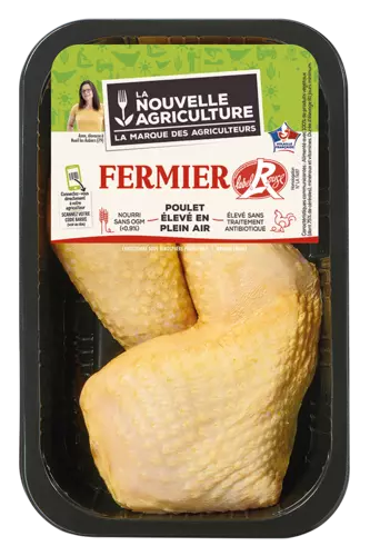 LES CUISSES DE POULET FERMIER LABEL ROUGE LA NOUVELLE AGRICULTURE® 