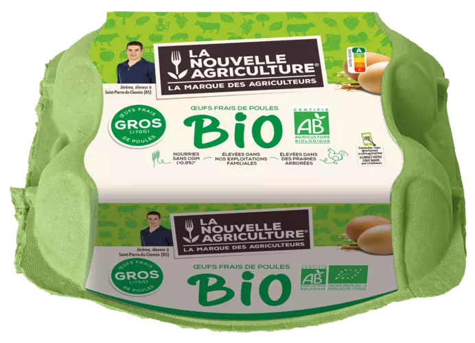 LES ŒUFS >70G BIO LA NOUVELLE AGRICULTURE®