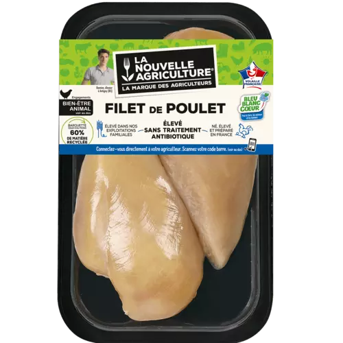 Pack produit filets de poulet bleu blanc coeur