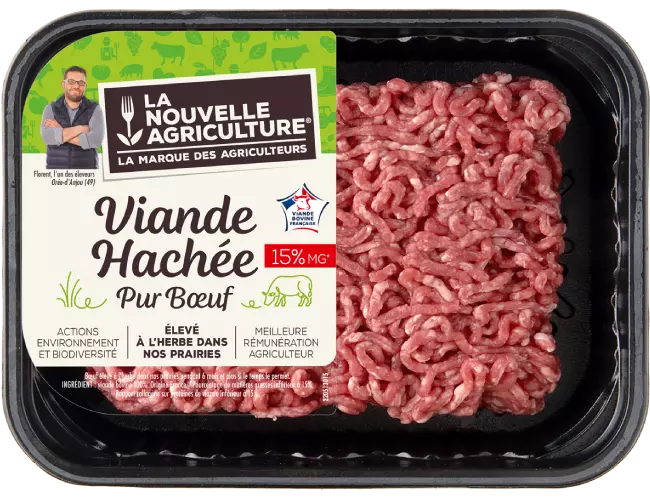 Le haché 15% pur bœuf La Nouvelle Agriculture®