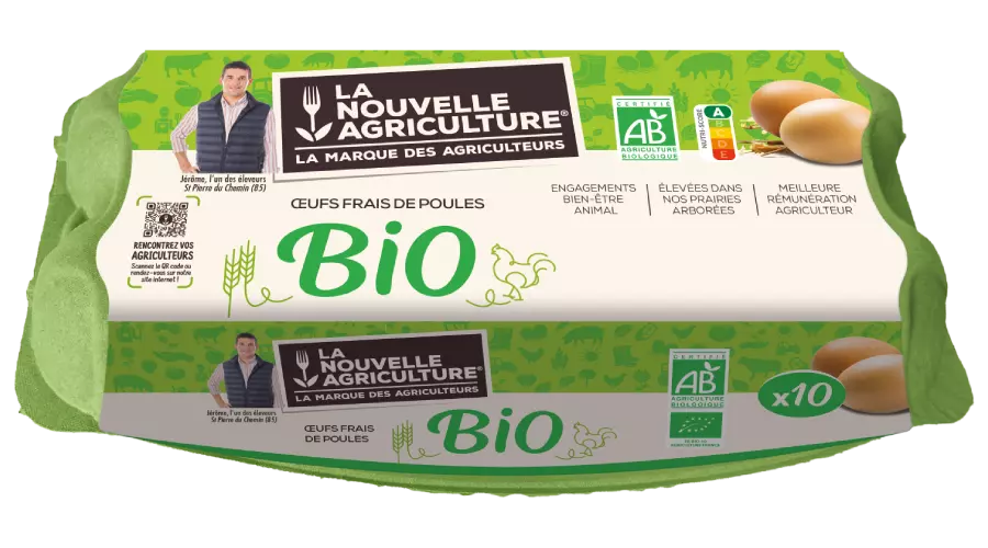 LA NOUVELLE AGRICULTURE : Oeufs bio - chronodrive