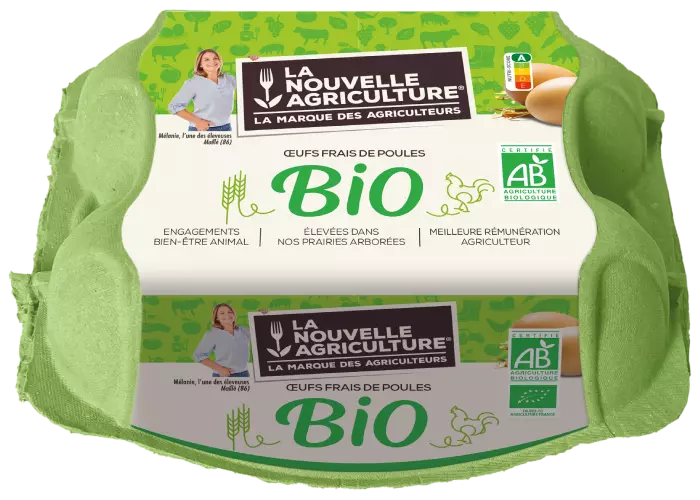 Boite de 6 œufs Bio La Nouvelle Agriculture®