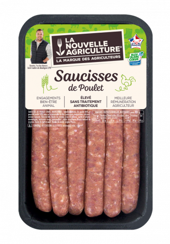 LES SAUCISSES DE POULET LA NOUVELLE AGRICULTURE®