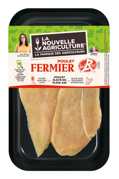 LES ESCALOPES DE POULET FERMIER LABEL ROUGE LA NOUVELLE AGRICULTURE®