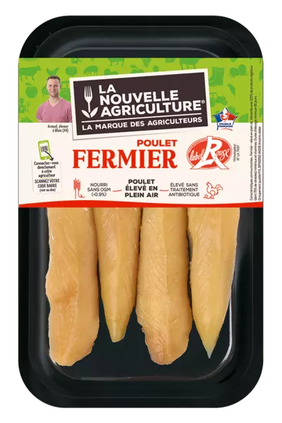 LES AIGUILLETTES DE POULET FERMIER LABEL ROUGE LA NOUVELLE AGRICULTURE®