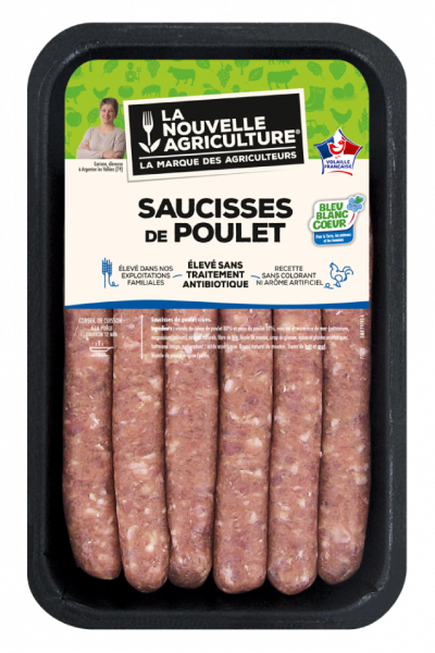 LES SAUCISSES DE POULET LA NOUVELLE AGRICULTURE®