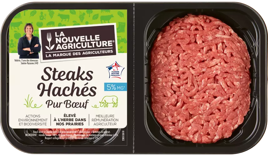 Le steak haché 5% pur bœuf La Nouvelle Agriculture®