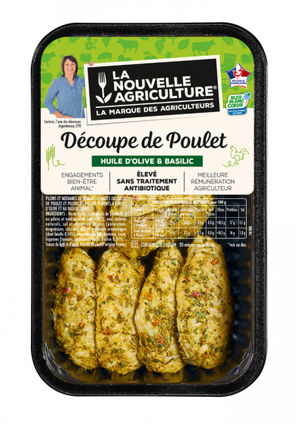 Assortiment de Poulet mariné huile d'olive basilic La Nouvelle Agriculture®