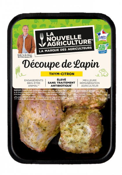 Demi-Lapin découpé mariné Thym & Citron La Nouvelle Agriculture®