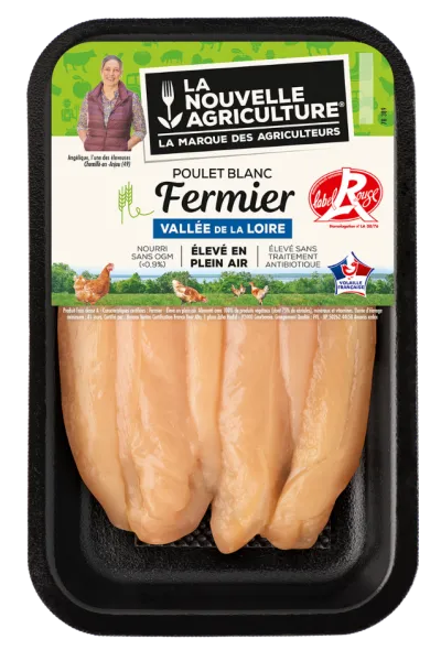 LES AIGUILLETTES DE POULET FERMIER LABEL ROUGE LA NOUVELLE AGRICULTURE® 