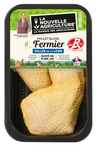 LES CUISSES DE POULET FERMIER LABEL ROUGE LA NOUVELLE AGRICULTURE® 